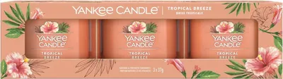 Yankee Candle Set Tropical Breeze - Lumânare parfumată, 3 х 37 g