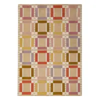 Covor în culoare naturală țesut manual din lână 160x230 cm Quadro Wool – Flair Rugs
