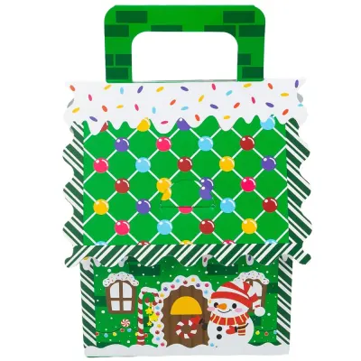 Cutie căsuță turtă dulce (set 50 buc) - Verde