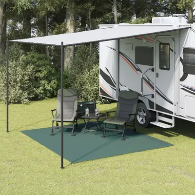 vidaXL Covor pentru cort, verde, 3x2,5 m