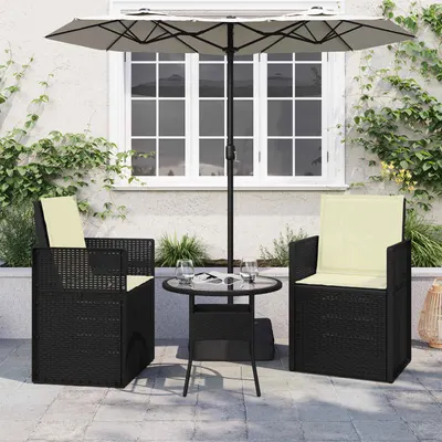 vidaXL Perne pentru șezut și spătar Poliester Crem 47 x 45 x 2 cm