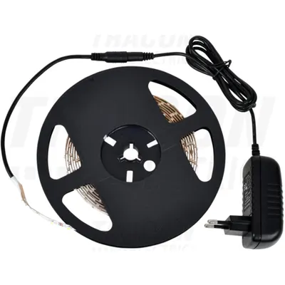 Set de banda cu LED-uri, de interior LED-SET-B-WW SMD3528; 30 LED/m; 4,8 W/m; 120 lm/m; W=8 mm; 3000 K; IP20