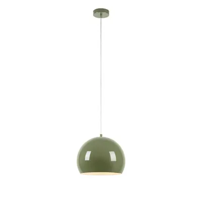 Lustră verde cu abajur din metal ø 28 cm Pop – Markslöjd