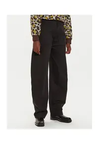 Pantaloni dama - 304543012 - Bumbac - Negru - Negru