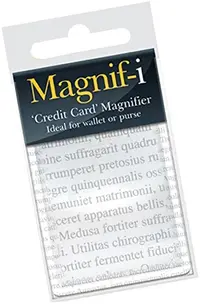 Lupă IF - Card de credit