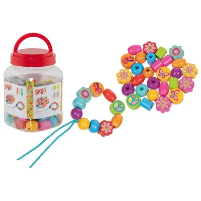 Set creativ cu mărgele și 3 șnururi
