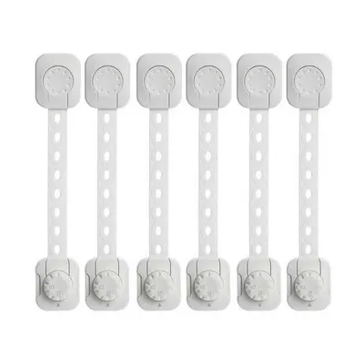 Set 6 sisteme de siguranta Iso Trade multifunctionale reglabile 23.3 cm cu lacat MY6843
