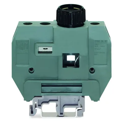 3-conductor fuse terminal block; for DIN-rail 35 x 15 and 35 x 7.5; 10,00 mm²; light gray