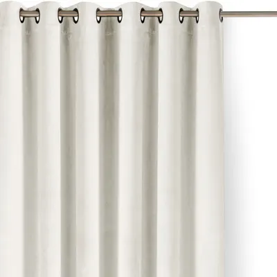 Draperie crem dimout (semi-opacă) din catifea 140x250 cm Velto – Filumi
