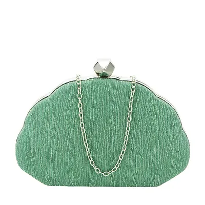 Geanta clutch cu sclipici BHY-5041 05 Verde