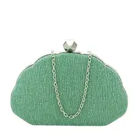 Geanta clutch cu sclipici BHY-5041 05 Verde