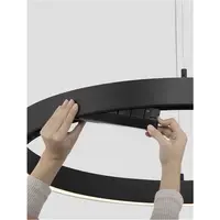 Sistem iluminat pe sina BREDA MAGNETIC Nisipiu Negru Aluminiu LED sus Side 40W jos Side 30W Driver 100W AC 220-240V 3080Lm 3000K CRI>90 IP20 Beam: 120°