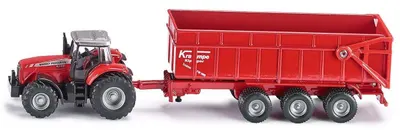 Mașinuță din metal Siku Farmer - Tractor cu remorca Massey Ferguson, 1:87