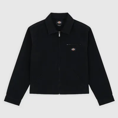 Geacă Dickies W necăptușită din pânză, model pictor, neagră