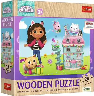 Puzzle din lemn pentru copii Trefl din 24 piese - Gabby și prietenii ei