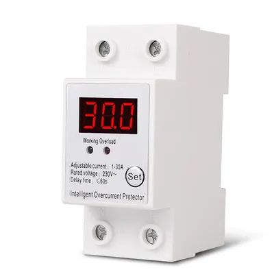 Releu siguranta digitala de protectie tensiune 30A 230V SAP-30A recuperare automata cu afisaj LED