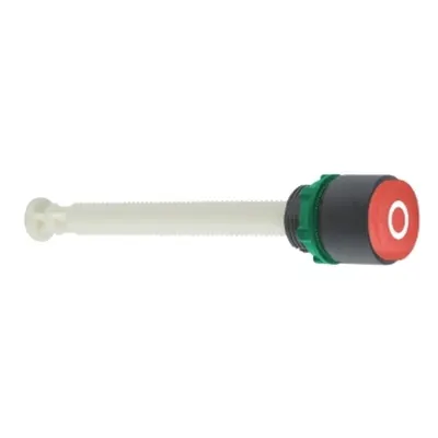 Buton Reset, Rosu Aparent Ø22 Marcat O pentru Distanta de Actionare 17, 120 Mm
