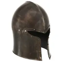 vidaXL Coif cavaler medieval antic, jocuri pe roluri, argintiu, oțel
