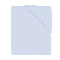 Cearceaf cu elastic, MimiNu, Jerse, Pentru patut 140X70 cm, Material certificat Oeko Tex Standard 100, Light Blue