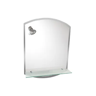 Oglinda baie cu polita si spot RO-8096 45x60 cm
