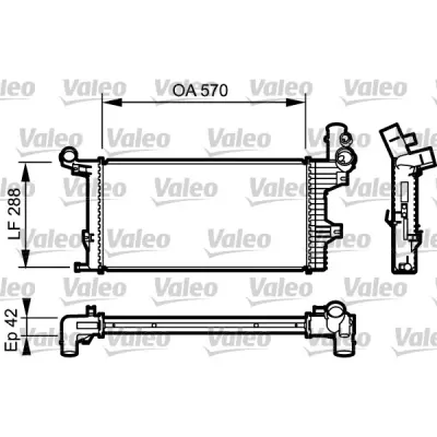 Radiator, racire motor VALEO 732303