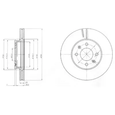 Disc frana DELPHI BG4096