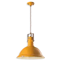 Sospensione D.40 / Pendant D.40 Retro Industrial Finish Vig - Vintage Giallo C1690