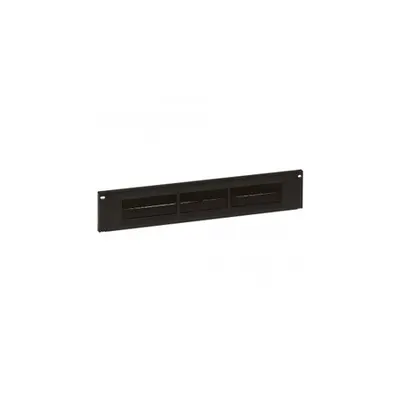 19'' capac intrare cablu - 2 U - plastic cu brushes - direct clipping