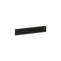 19'' capac intrare cablu - 2 U - plastic cu brushes - direct clipping