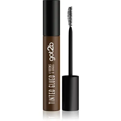 got2b Glued 4 Brows & Edges gel fixare pentru sprâncene 2in1 Tinted Brown 16 ml