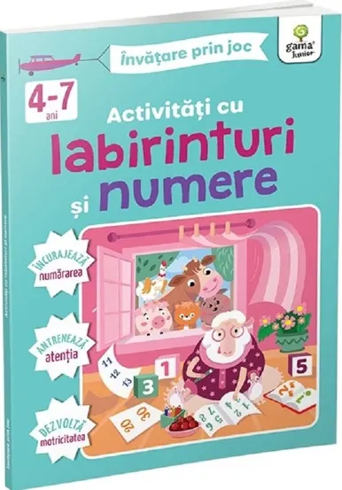 Activ. cu labirinturi si numere 4-7 ani