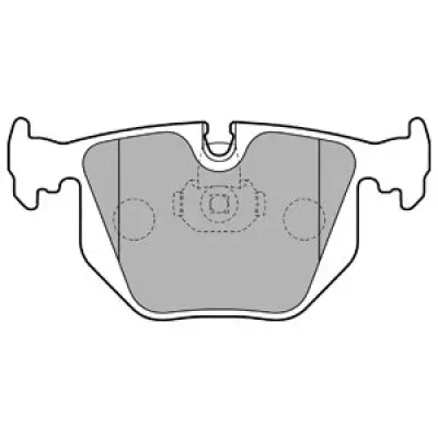 Set placute frana, frana disc DELPHI LP1803