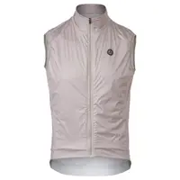 Vest de ciclism bărbați Polartec Alpha rezistent la vânt bej XXL