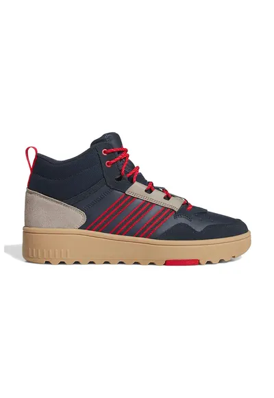 Pantofi mid-high de iarna Hoops 4.0 pentru baschet - Rosu/Bej/Bleumarin
