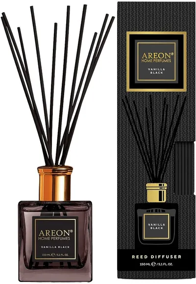 Bețișoare parfumate Areon Premium - Vanilla Black, 150 ml