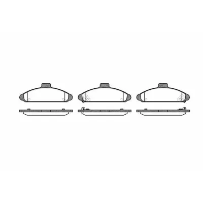 Set placute frana, frana disc REMSA 0404.02