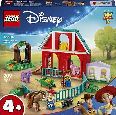 Constructor LEGO Disney - Toy Story 5: Ferma de cai a lui Blaze (43304)