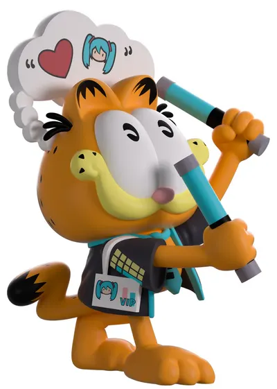 Figurină Youtooz Animation: Garfield - Concert Miku Garfield #2, 13 cm