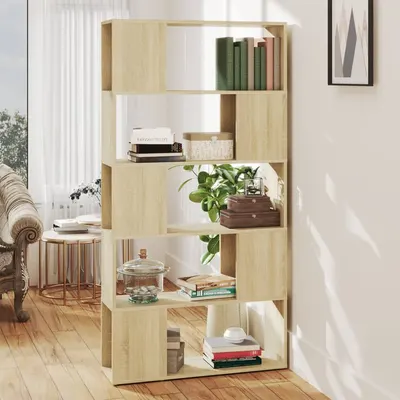 Gossi biblioteca/separator camera, stejar sonoma, 80x24x155 cm, pal