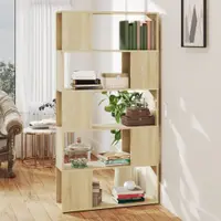Gossi biblioteca/separator camera, stejar sonoma, 80x24x155 cm, pal