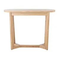 Masă consolă în culoare naturală din lemn de arbore de cauciuc 35x100 cm Serrone – Bloomingville