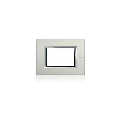 Placa Ornament 4 Module Silver Bticino Axolute