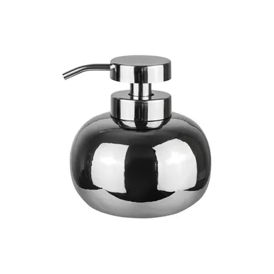 Dozator de săpun lichid argintiu din ceramică 200 ml Lotus – Mette Ditmer Denmark