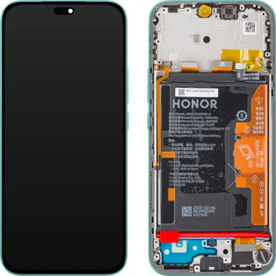 Display cu Touchscreen Honor 400 Lite, cu Rama si Acumulator, Verde (Marrs Green), Service Pack 0235ANTB
