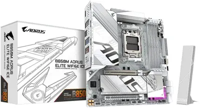 Placă de bază Gigabyte - B850M AORUS ELITE WIF6E ICE, AM5