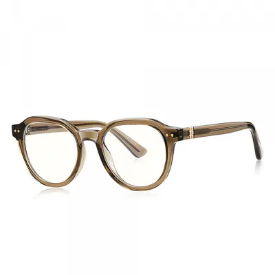 Ochelari De Calculator Barbati Techsuit 2228, Anti-Blue Light, Maro Deschis