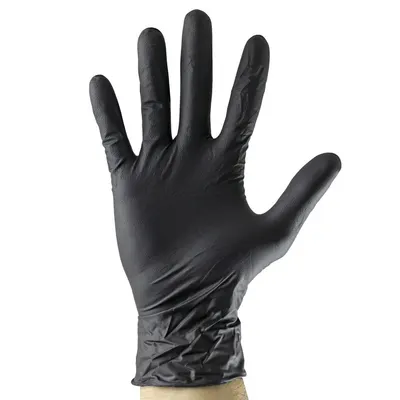 Manusi Negre De Unica Folosinta De Nitril 5Mil Marime Xl - Set 100Buc Jbm