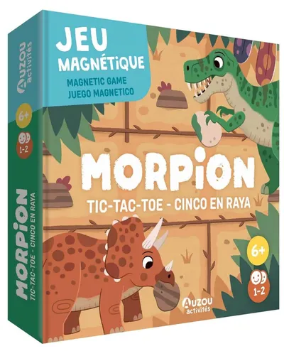 Joc Magnetic TIC-TAC-TOE cu dinozauri