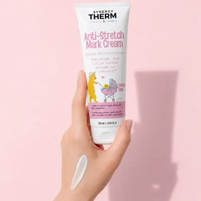 Synergy Therm Mama & Baby - Cremă Anti-Vergeturi cu Acid Hialuronic și Striover™, 250 ml