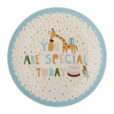 Farfurie pentru copii albastru-deschis/crem din gresie ø 16 cm Celebrate – Bloomingville Mini